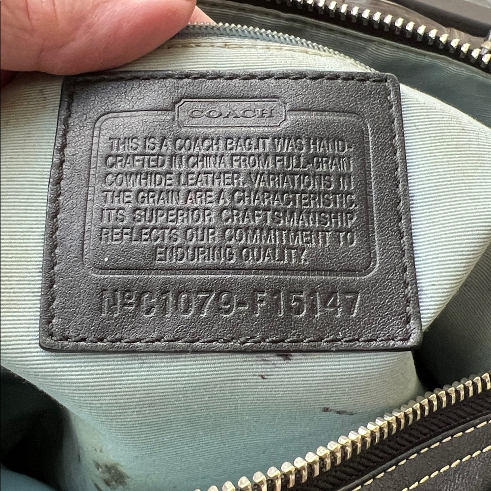 ❌ ❌ SOLD ❌❌Coach Black Leather Shoulder Bag F15147 - Picture 8 of 12